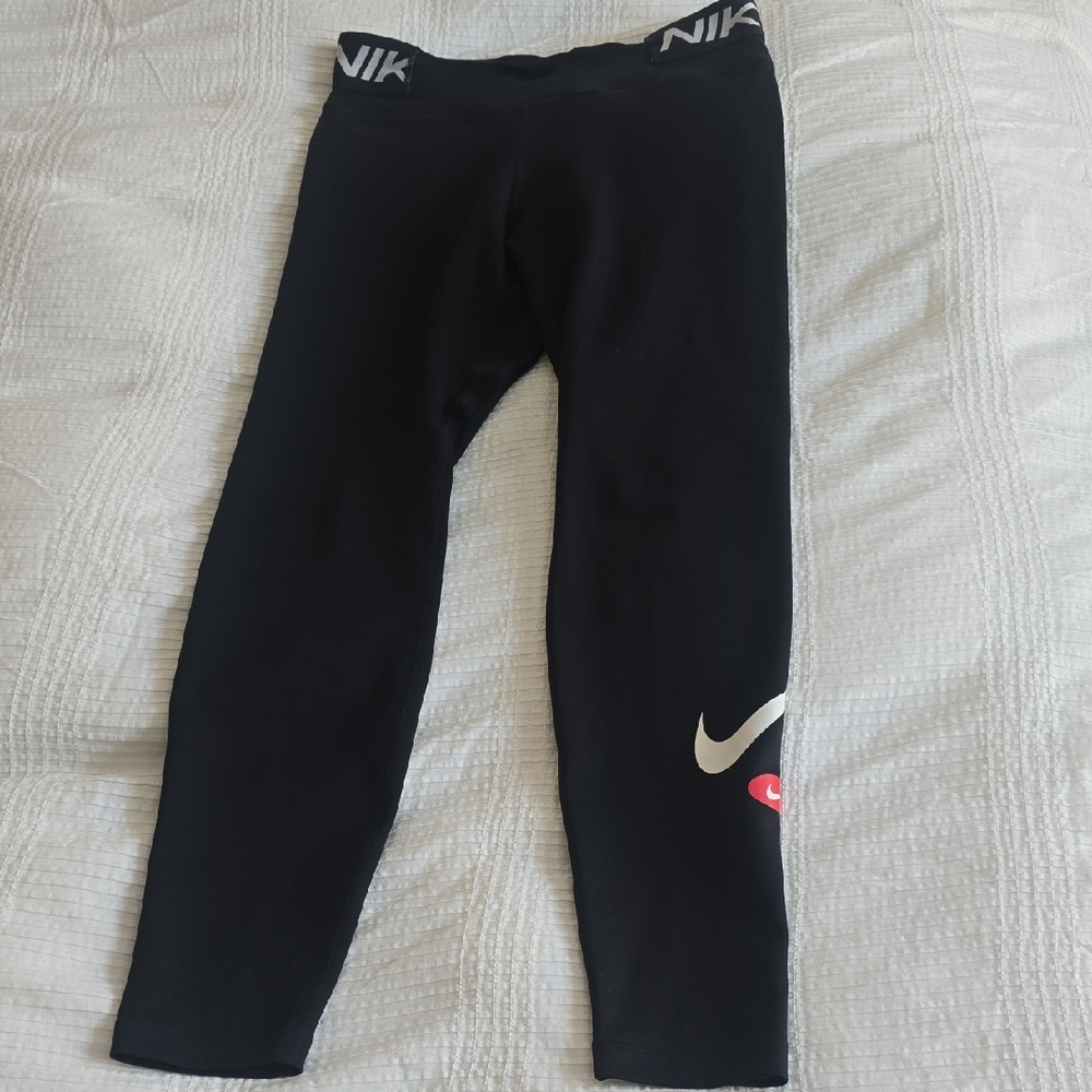 Nike Dri-Fit Triple Logo Tights Size Medium